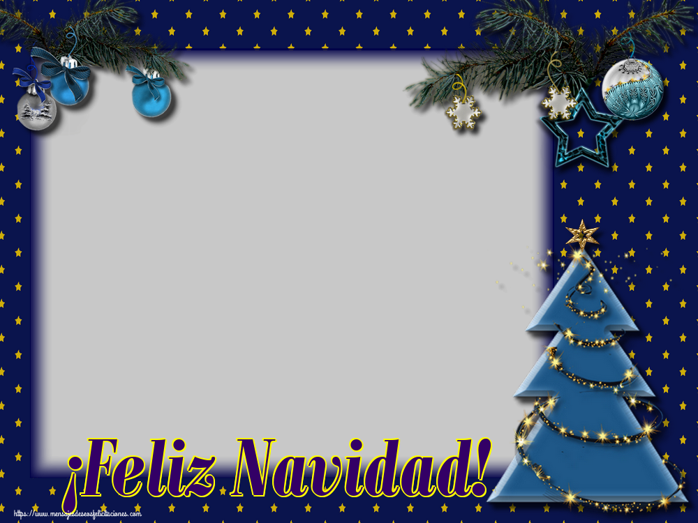 Felicitaciones Personalizadas de Navidad - ¡Feliz Navidad! - Marco de foto de Navidad