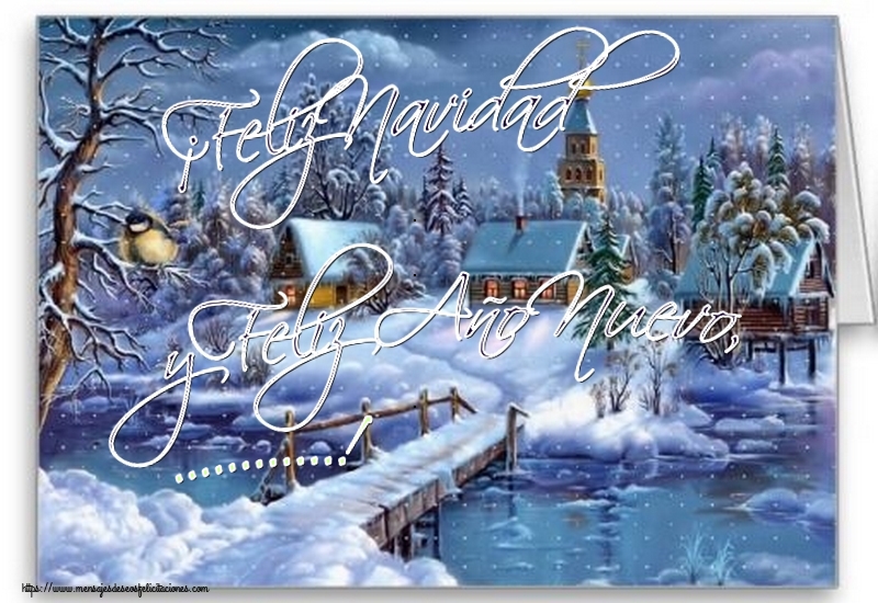 Felicitaciones Personalizadas de Navidad - ¡Feliz Navidad y Feliz Año Nuevo, ...!