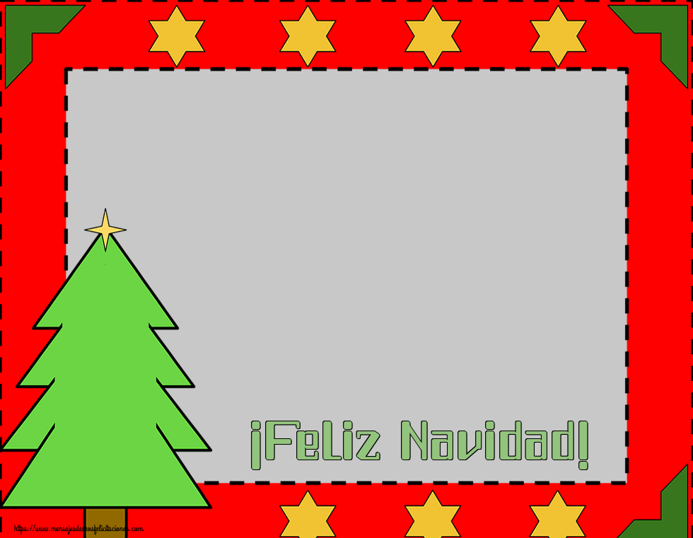 Felicitaciones Personalizadas de Navidad - ¡Feliz Navidad! - Marco de foto de Navidad