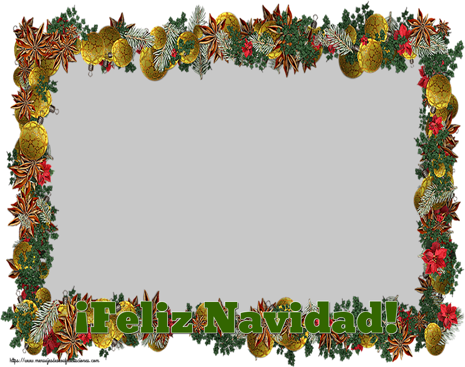 Felicitaciones Personalizadas de Navidad - ¡Feliz Navidad! - Marco de foto de Navidad