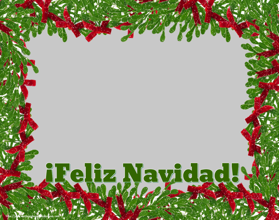 Felicitaciones Personalizadas de Navidad - ¡Feliz Navidad! - Marco de foto de Navidad