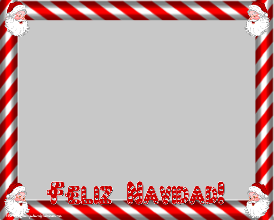 Felicitaciones Personalizadas de Navidad - Feliz Navidad! - Marco de foto de Navidad