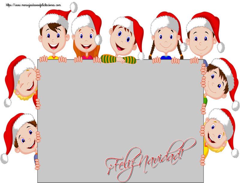 Felicitaciones Personalizadas de Navidad - ¡Feliz Navidad! - Marco de foto de Navidad