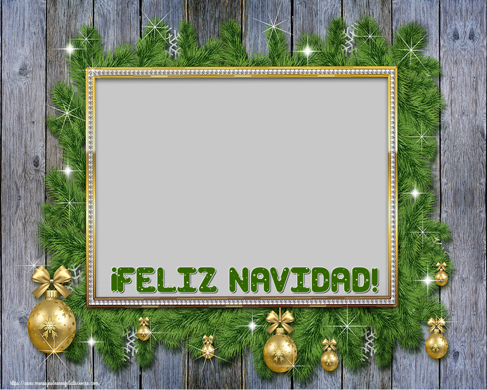 Felicitaciones Personalizadas de Navidad - ¡Feliz Navidad! - Marco de foto de Navidad