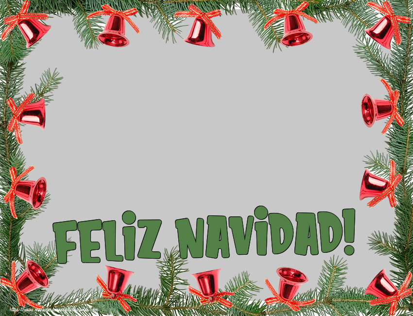 Felicitaciones Personalizadas de Navidad - ¡Feliz Navidad! - Marco de foto de Navidad