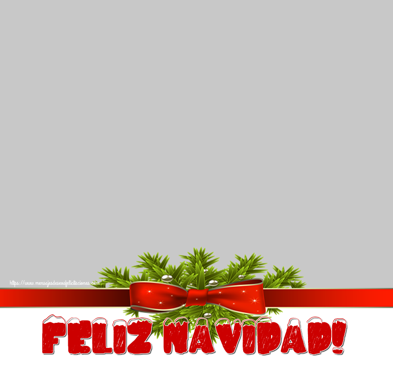 Felicitaciones Personalizadas de Navidad - Feliz Navidad! - Marco de foto de Navidad