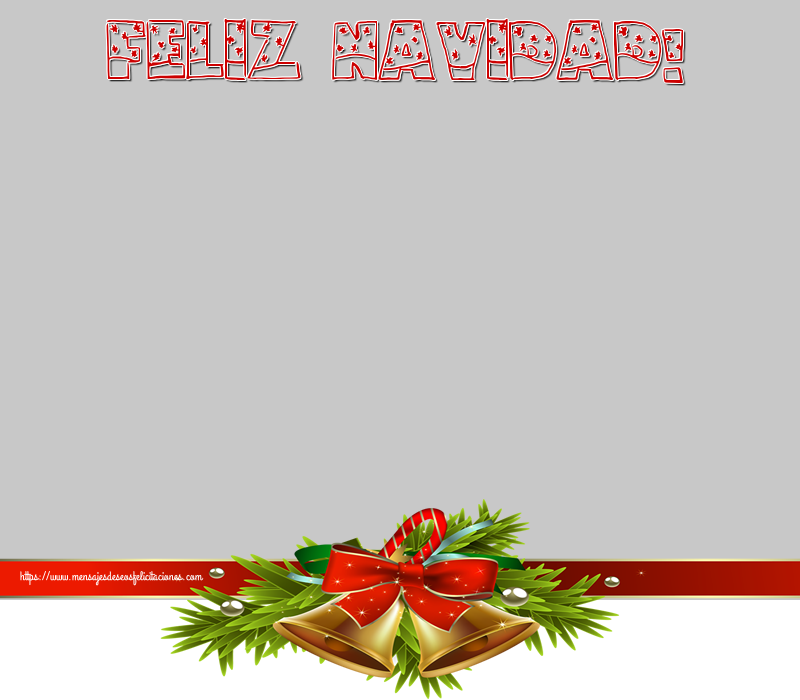 Felicitaciones Personalizadas de Navidad - Feliz Navidad! - Marco de foto de Navidad