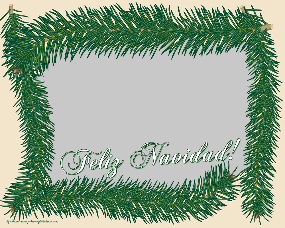 Felicitaciones Personalizadas de Navidad - Feliz Navidad! - Marco de foto de Navidad