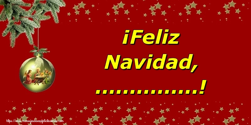 Felicitaciones Personalizadas de Navidad - ¡Feliz Navidad, ...!