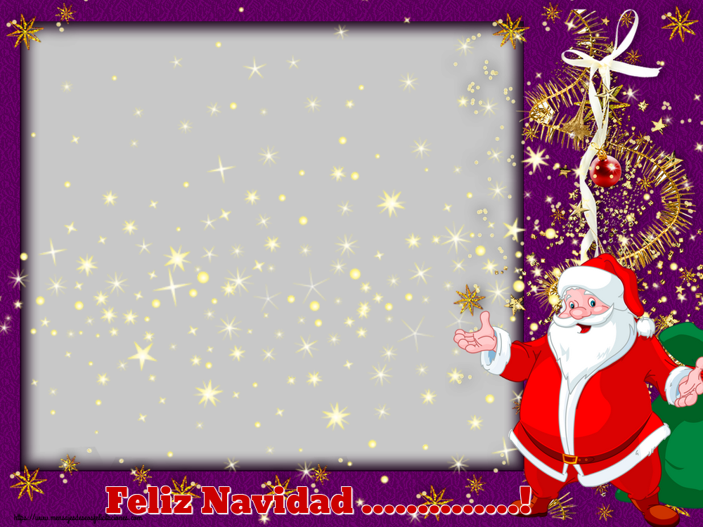 Felicitaciones Personalizadas de Navidad - Feliz Navidad ...! - Marco de foto de Navidad