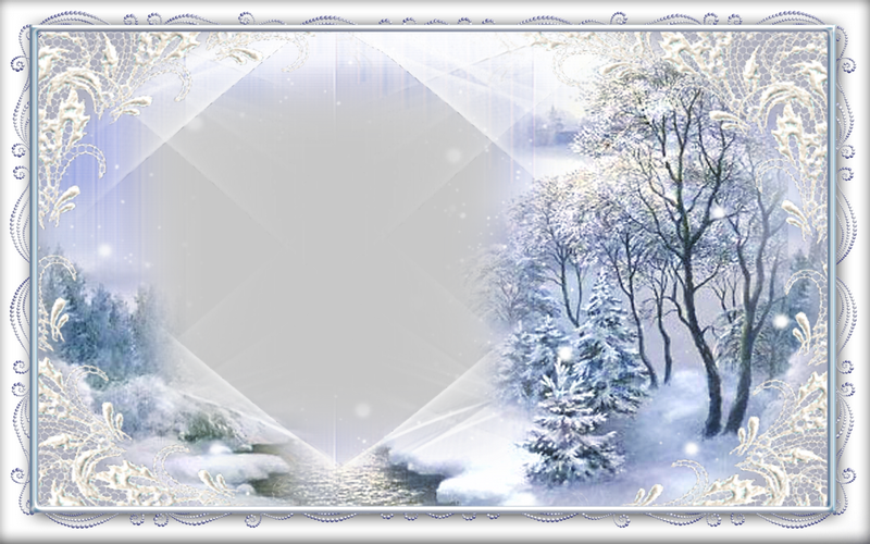 Felicitaciones Personalizadas de Navidad - Paisaje de invierno