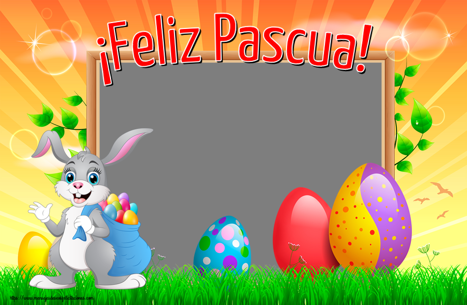 Felicitaciones Personalizadas de pascua - ¡Feliz Pascua! - Marco de foto