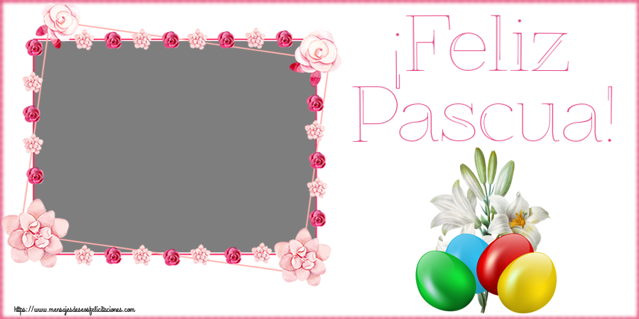 Felicitaciones Personalizadas de pascua - ¡Feliz Pascua! - Marco de foto