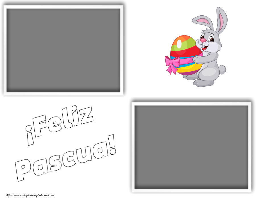 Felicitaciones Personalizadas de pascua - ¡Feliz Pascua! - Marco de foto
