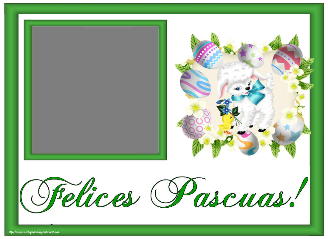 Felicitaciones Personalizadas de pascua - ¡Felices Pascuas! - Crea tarjetaa personalizadas con foto perfil de facebook