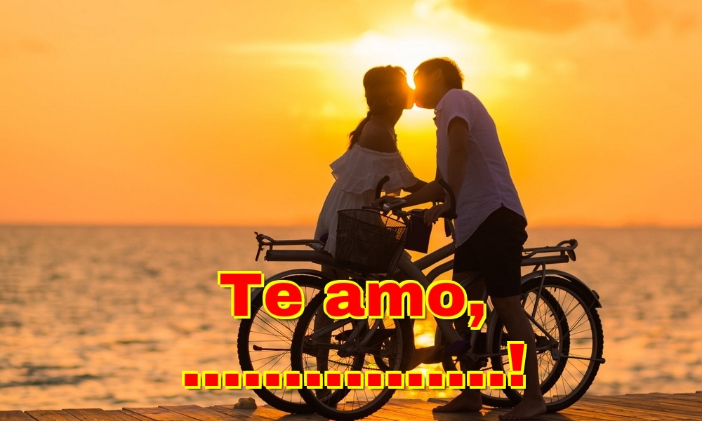Felicitaciones Personalizadas de San Valentín - Te amo, ...!