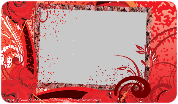 Felicitaciones Personalizadas de San Valentín - Marco para fotos con corazones