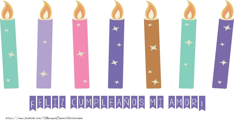 Felicitaciones de cumpleaños para esposa - Feliz cumpleaños mi amor!