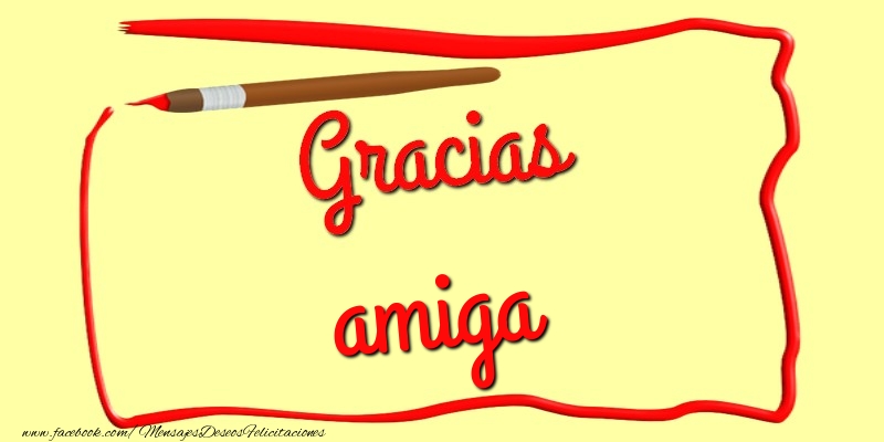 Felicitaciones de gracias para amiga - Gracias amiga