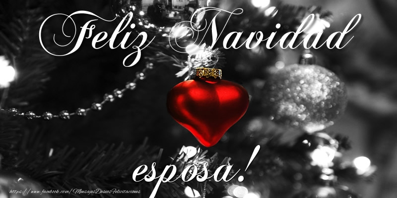 Felicitaciones de Navidad para esposa - Feliz Navidad esposa!