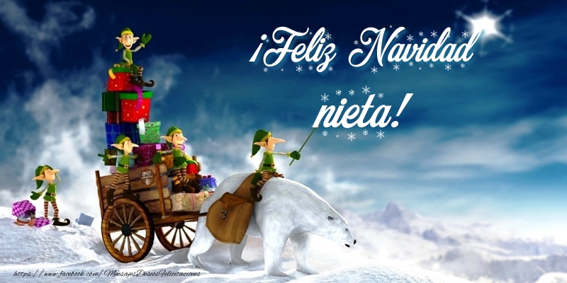 Felicitaciones de Navidad para nieta - ¡Feliz Navidad nieta!
