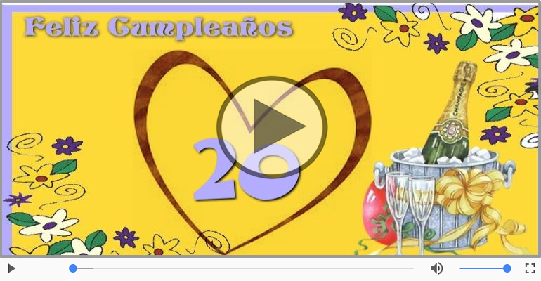 ¡Feliz cumple 20 años!