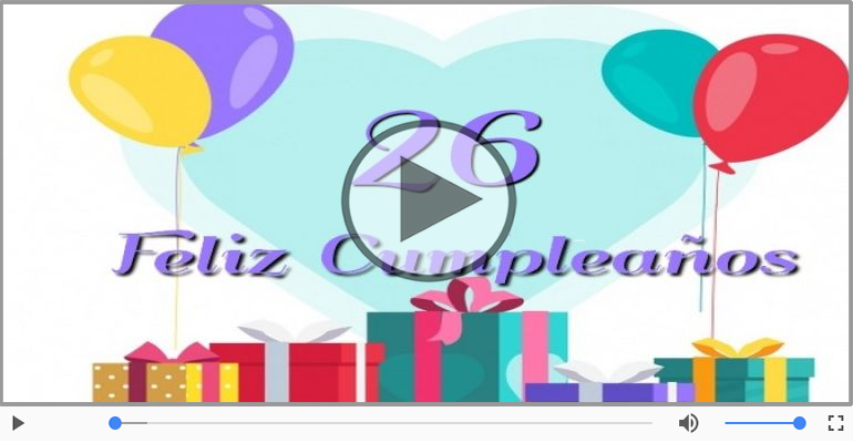 ¡Feliz cumple 26 años!