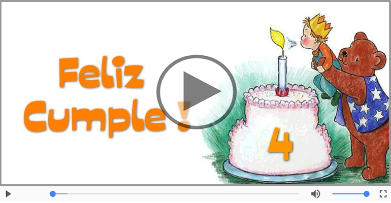 ¡Feliz Cumpleaños 4 años!
