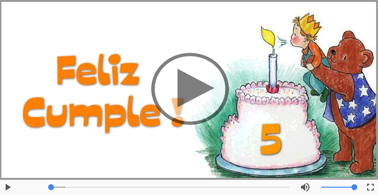 ¡Feliz cumple 5 años!