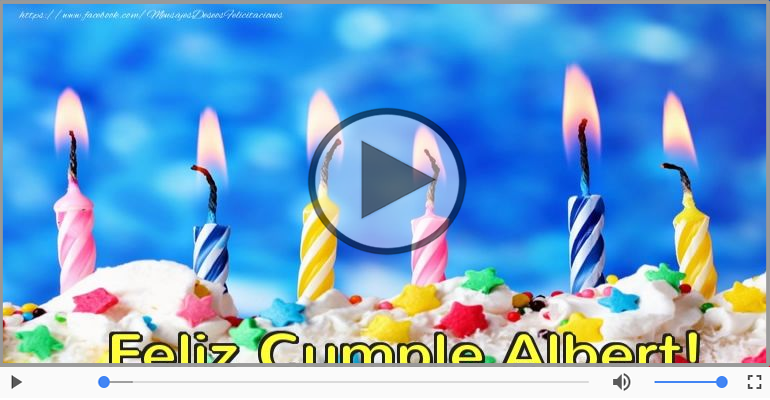 Cumpleaños Feliz para Albert!