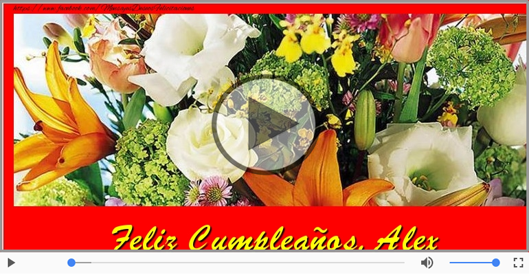 ¡Feliz Cumpleaños Alex!
