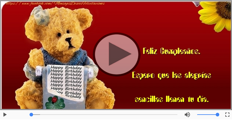 Feliz Cumpleaños.