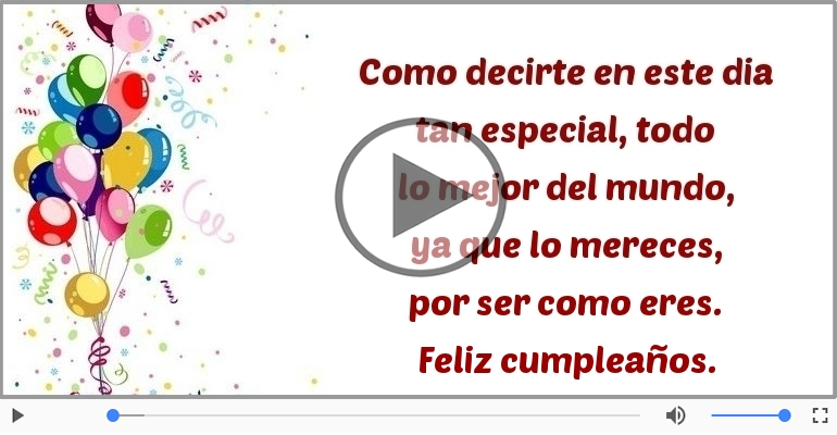 Feliz cumpleaños.