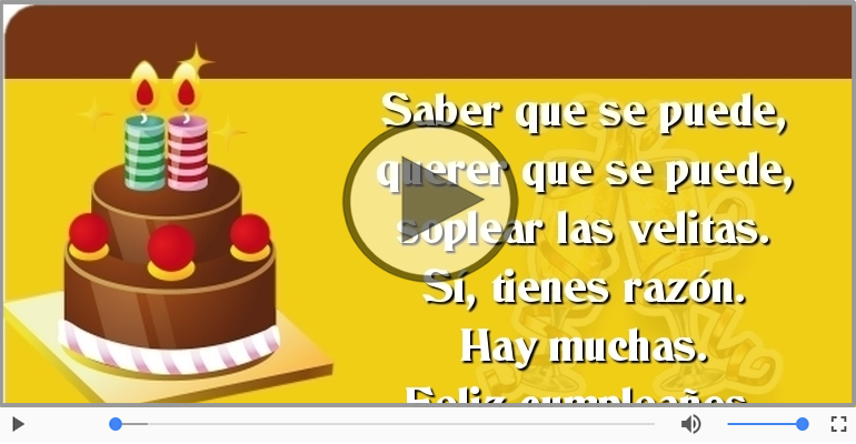 Feliz cumpleaños.