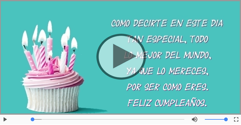 Feliz cumpleaños.