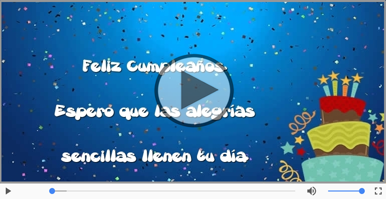 Feliz Cumpleaños.