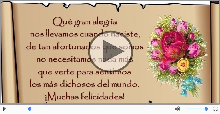 ¡Muchas felicidades!
