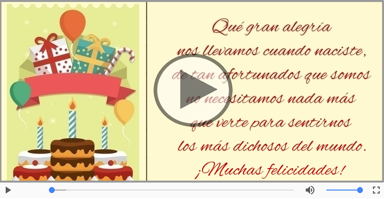¡Muchas felicidades!