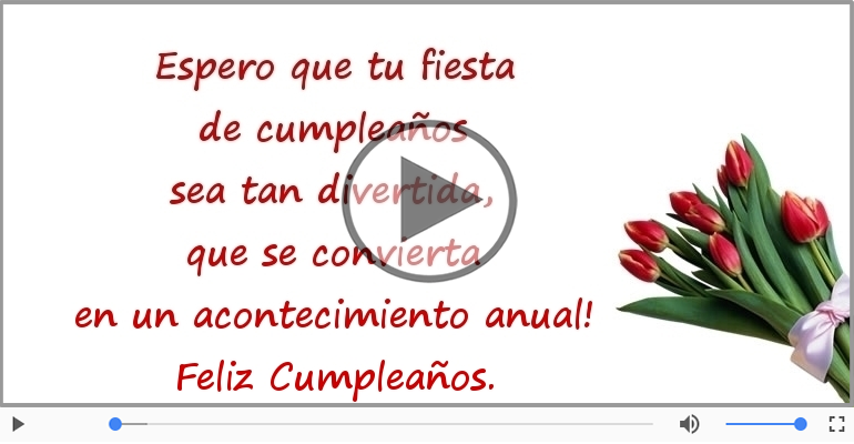 Feliz Cumpleaños.