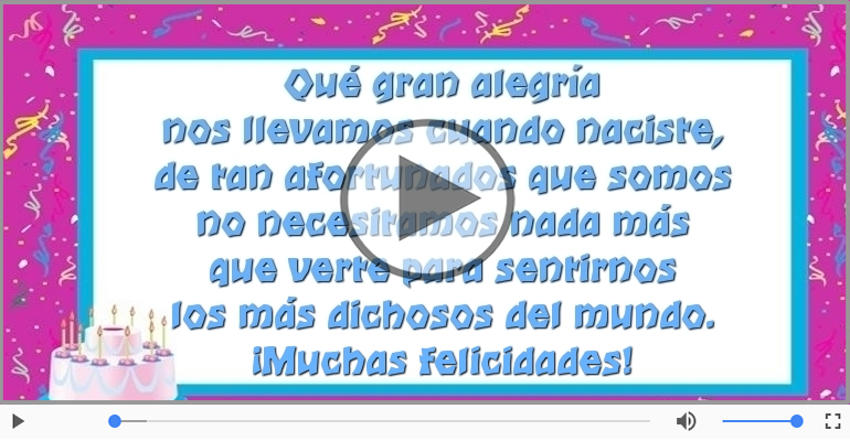 ¡Muchas felicidades!