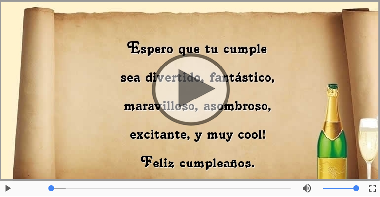 Feliz cumpleaños.