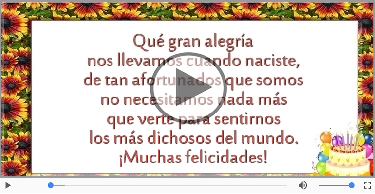 ¡Muchas felicidades!