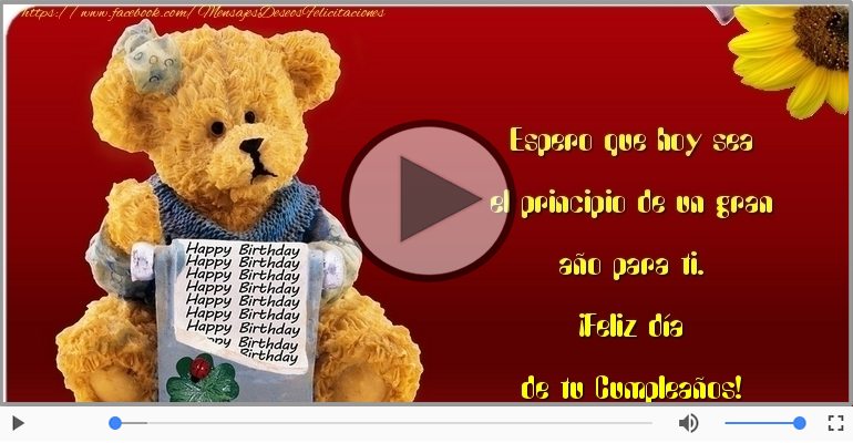 ¡Feliz día  de tu Cumpleaños!