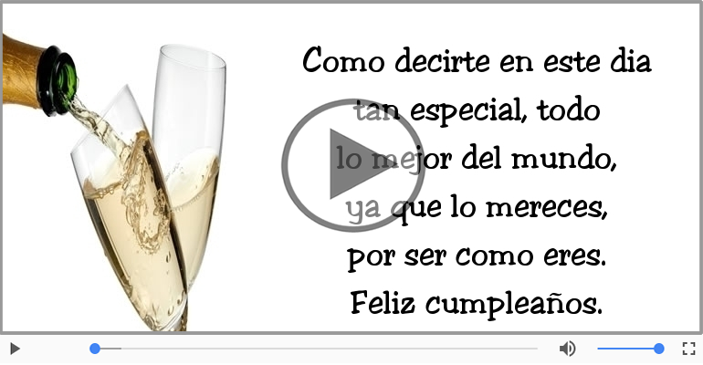 Feliz cumpleaños.