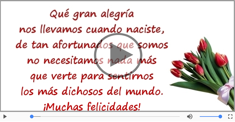 ¡Muchas felicidades!