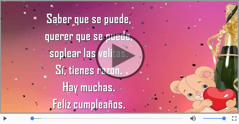 Feliz cumpleaños.