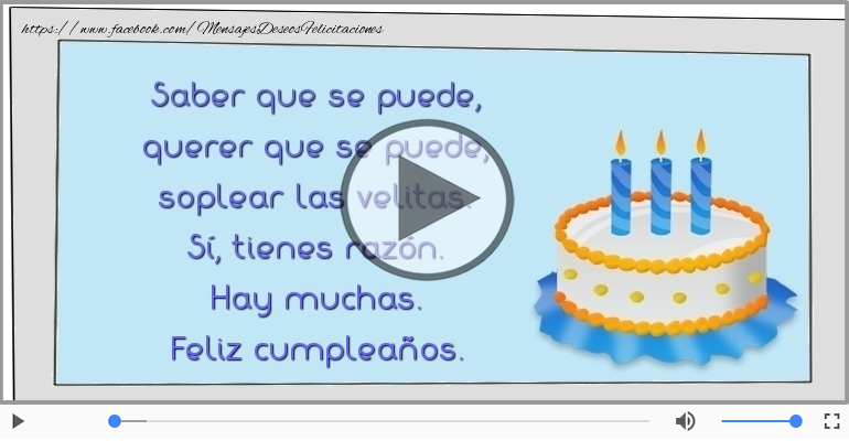 Feliz cumpleaños.