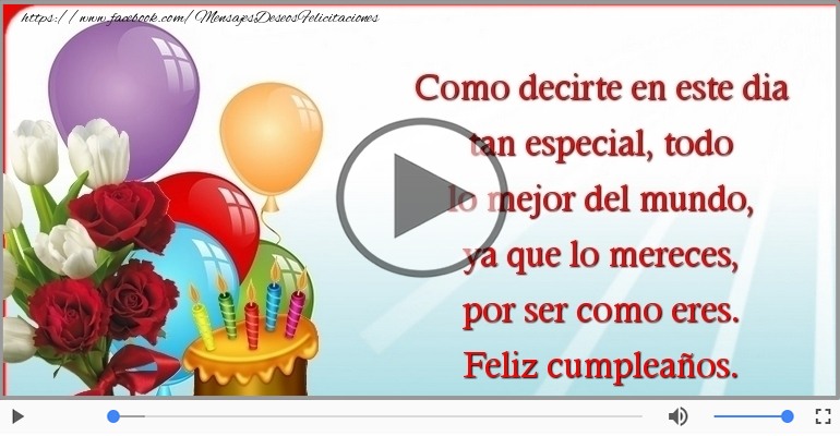 Feliz cumpleaños.