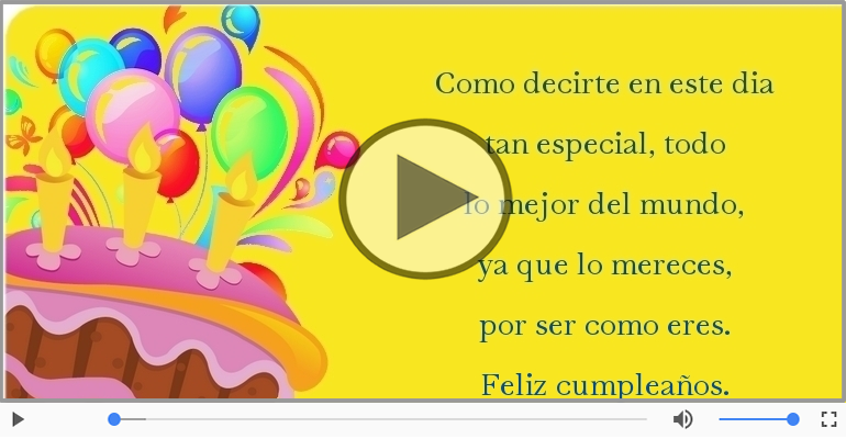 Feliz cumpleaños.