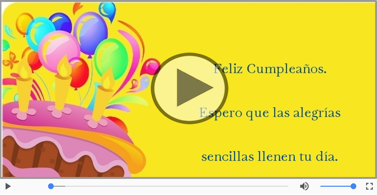 Feliz Cumpleaños.